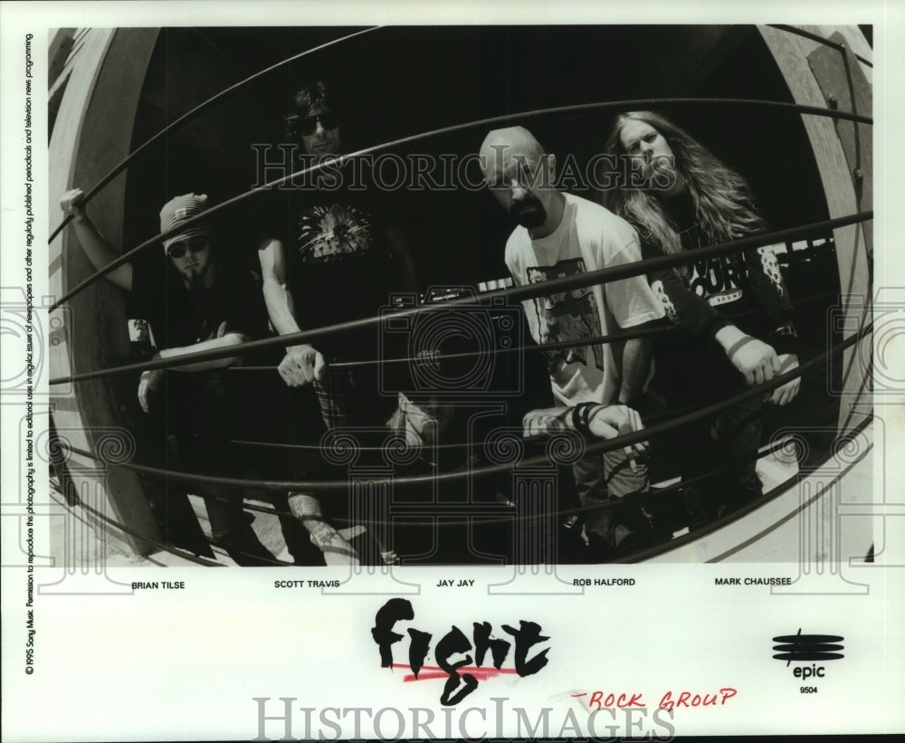 1995 Press Photo Rock music group Fight. - hcp03554- Historic Images