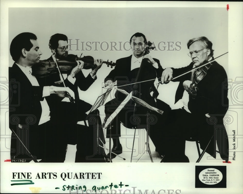 1987 Press Photo Fine Arts Quartet string quartet. - hcp03565- Historic Images