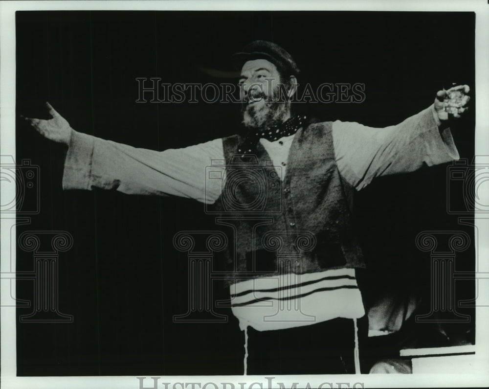 1987 Press Photo &quot;Fiddler on the Roof&quot; National Touring Company Play Scene- Historic Images