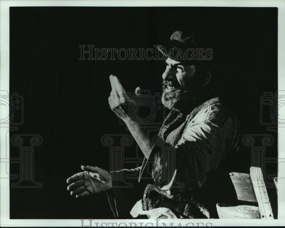 1989 Press Photo Herschel Bernardi acts in &quot;Fiddler on the Roof&quot; musical play- Historic Images