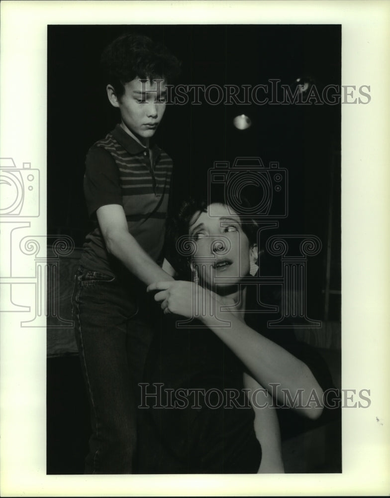 1987 Press Photo Theater actors in scenes from Full Tilt - hcp03726- Historic Images