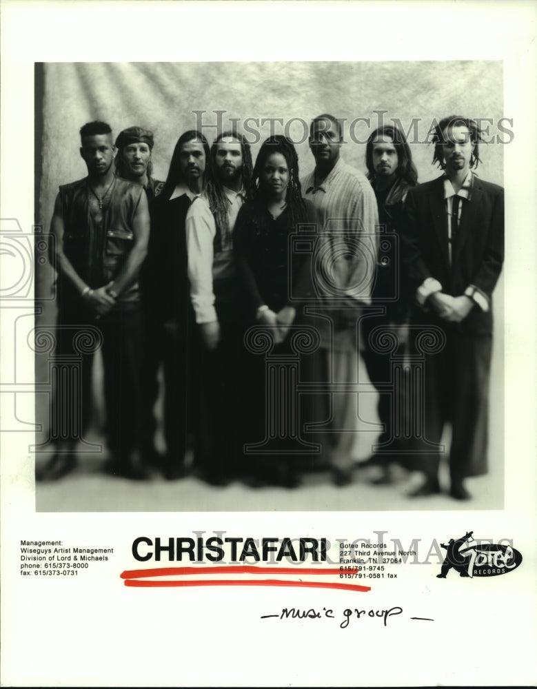 1997 Press Photo Members of the music group Christafari to perform at Park- Historic Images