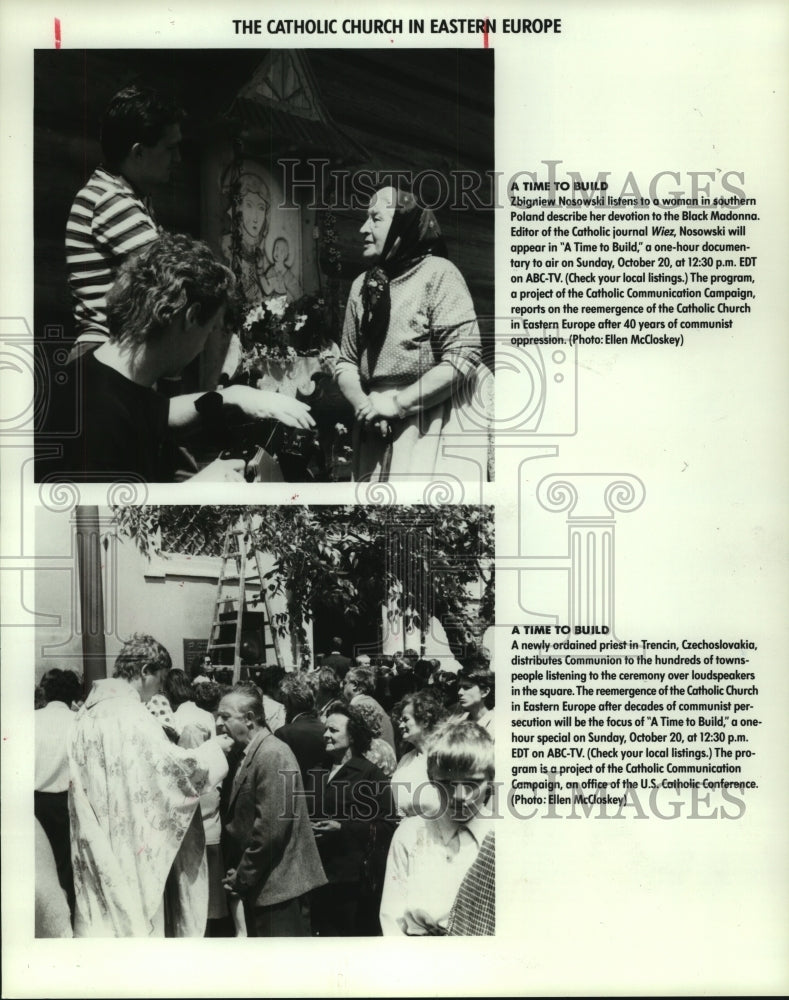 1991 Press Photo Scenes from the one hour documentary A Time To Build- Historic Images