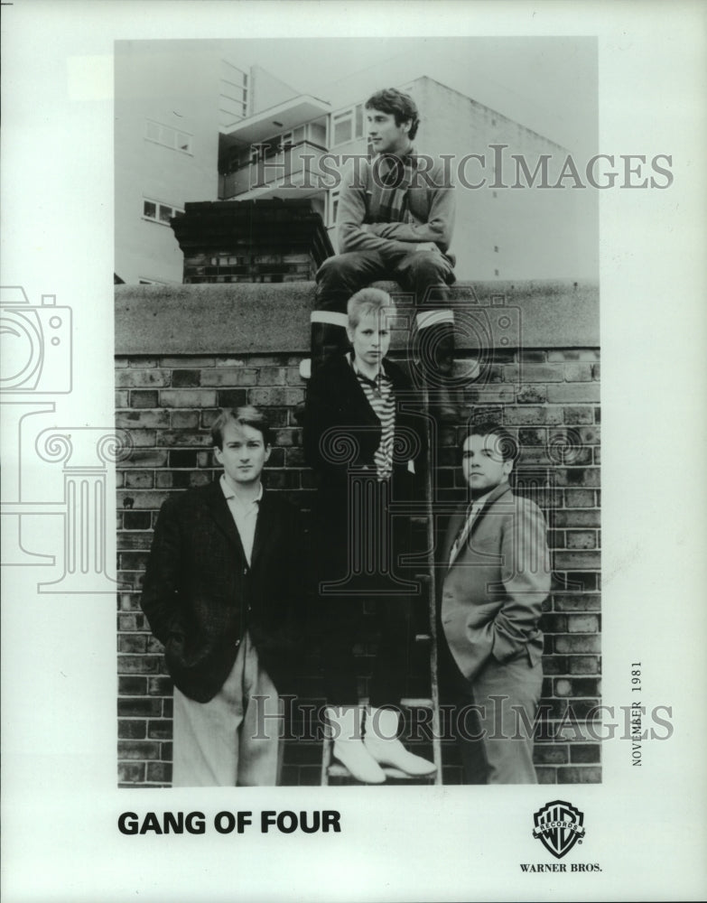 1981 Press Photo Members of the pop music group Gang of Four - hcp03838- Historic Images