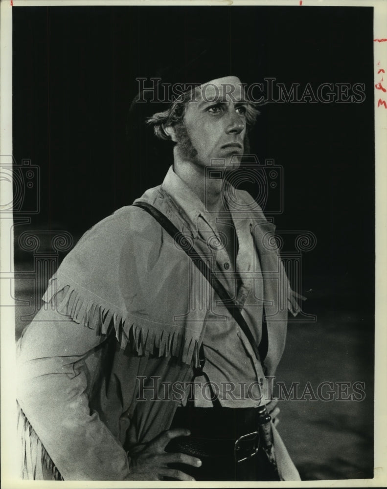 1978 Press Photo Actor in the play &quot;Lone Star&quot; in Texas state park - hcp03878- Historic Images