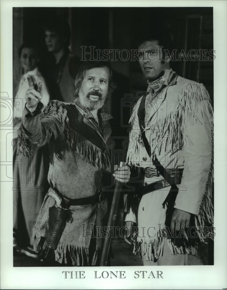 1985 Press Photo Cast members of The Lone Star at Galveston Island State Park- Historic Images