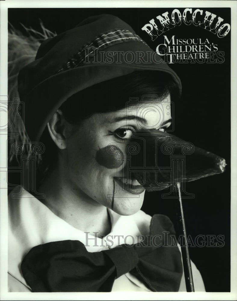 1999 Press Photo Cast member of &quot;Pinocchio&quot; at Galveston Grand Opera House- Historic Images