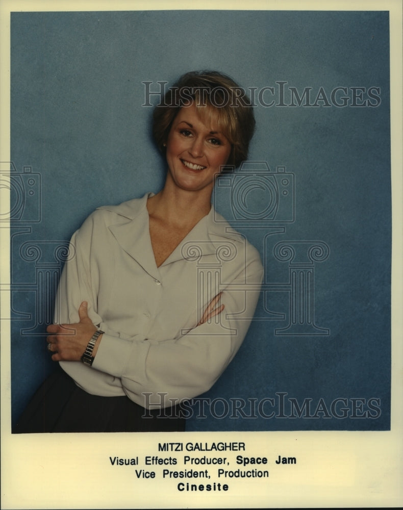 1997 Press Photo Mitzi Gallagher, Visual Effects producer for Space Jam- Historic Images