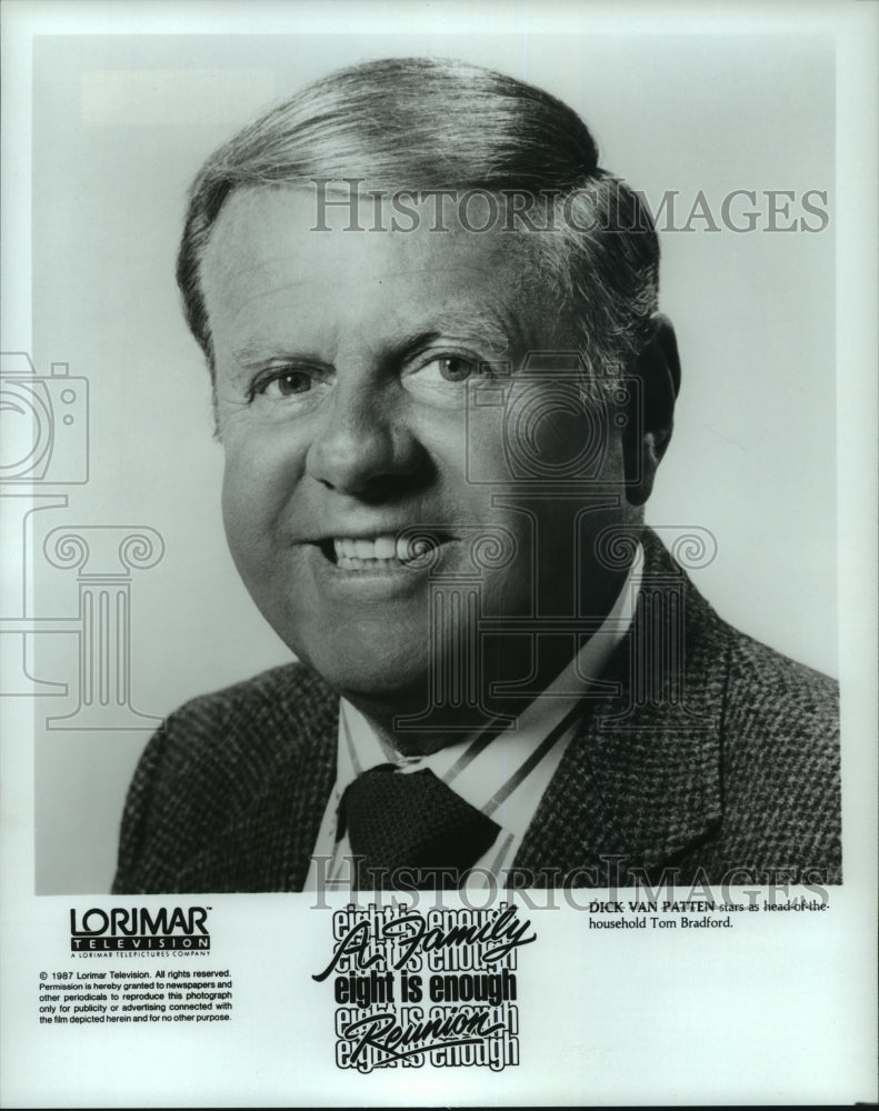 1987 Press Photo Dick Van Patten stars in the movie Eight is Enough - hcp03937- Historic Images