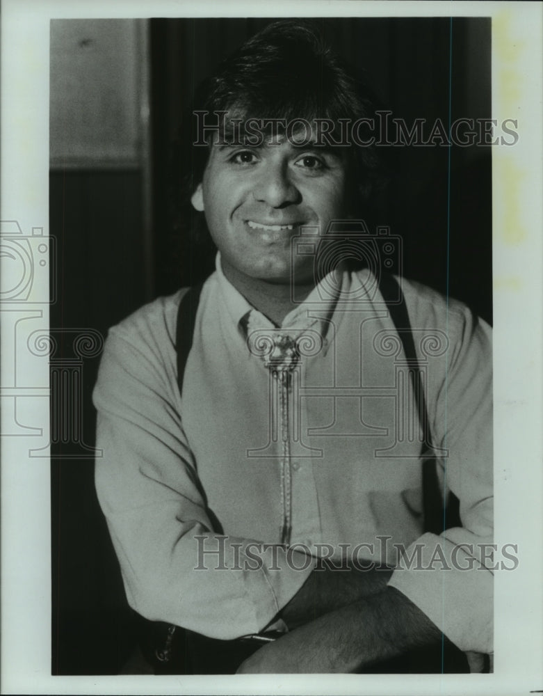 1987 Press Photo Randall Jobe from Comedy Workshop's "Young FrankenNerd."- Historic Images