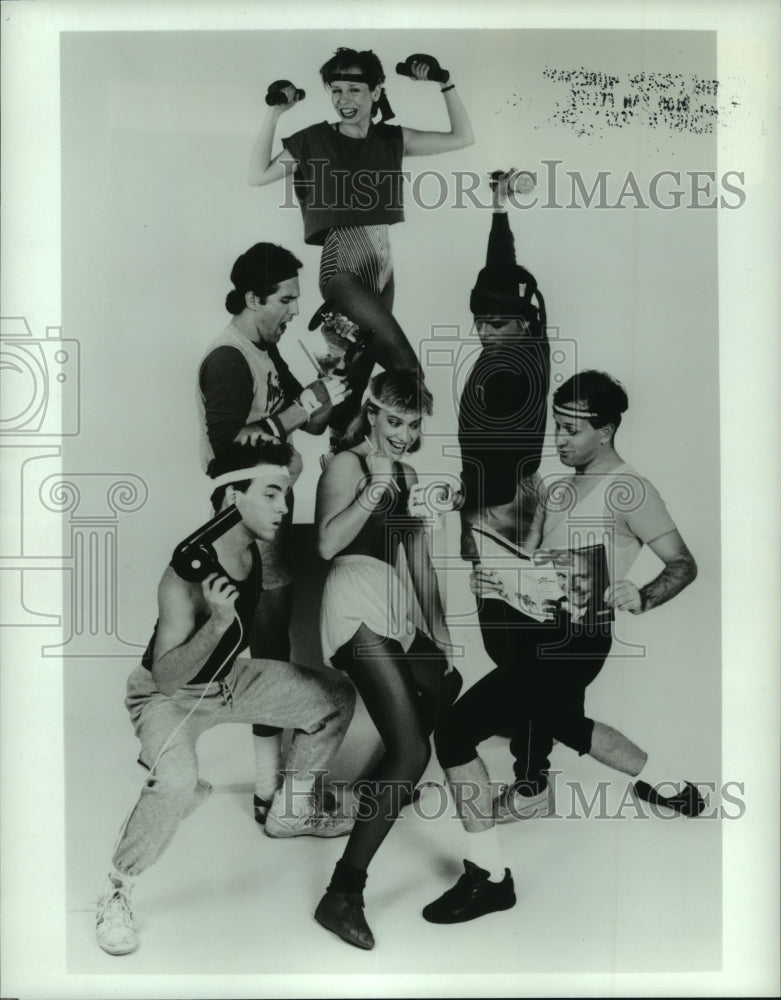 1986 Press Photo Scene from &quot;Love Me or Lease Me&quot; at Comedy Workshop Houston.- Historic Images