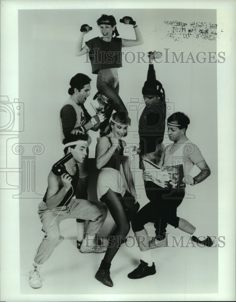 1986 Press Photo Scene from "Love Me or Lease Me" at Comedy Workshop Houston.- Historic Images