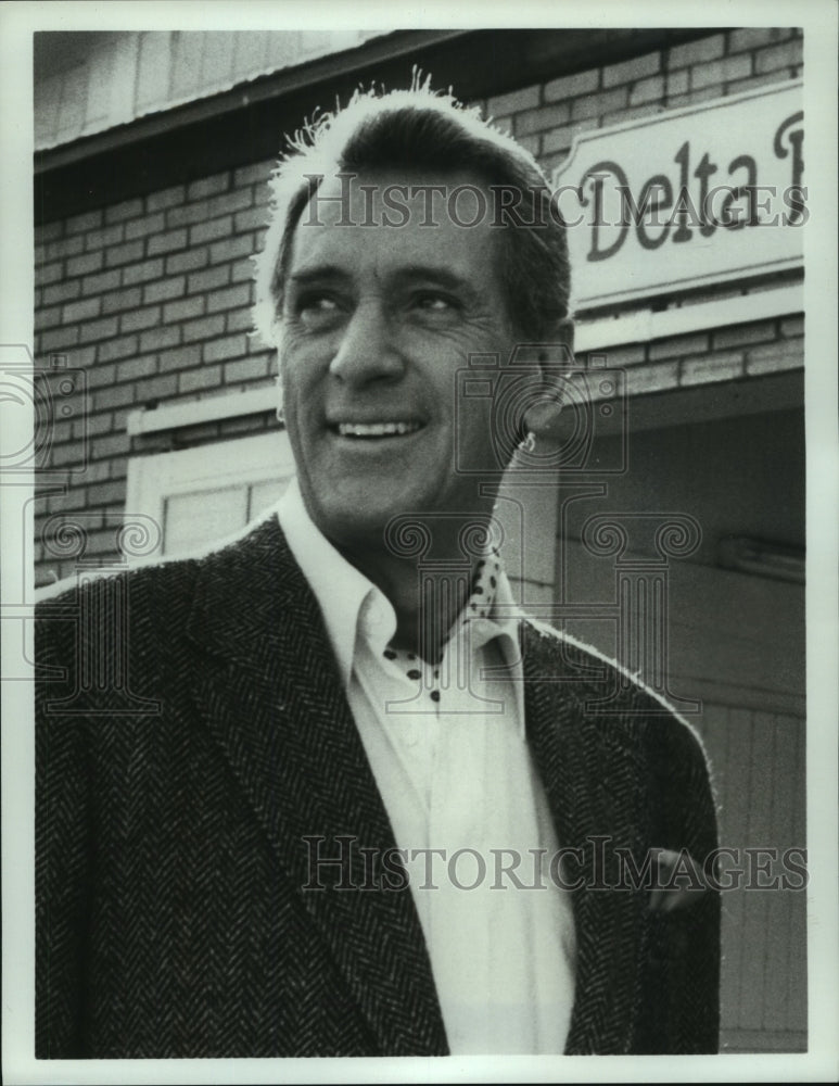 1984 Press Photo Rock Hudson appears on ABC Television&#39;s Network &quot;Dynasty&quot;.- Historic Images