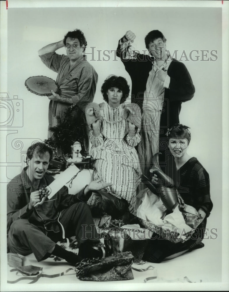 1986 Press Photo Houston's Comedy Workshop presents "Buy Now, Pray Later".- Historic Images