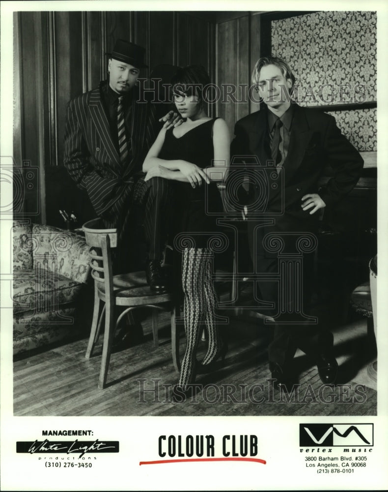 1996 Press Photo Members of music group "Colour Club". - hcp04025- Historic Images