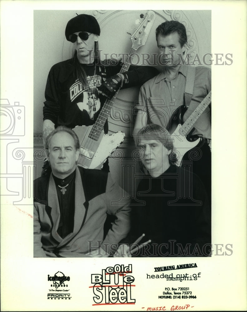 1997 Press Photo Members of music group &quot;Cold Blue Steel&quot;. - hcp04039- Historic Images