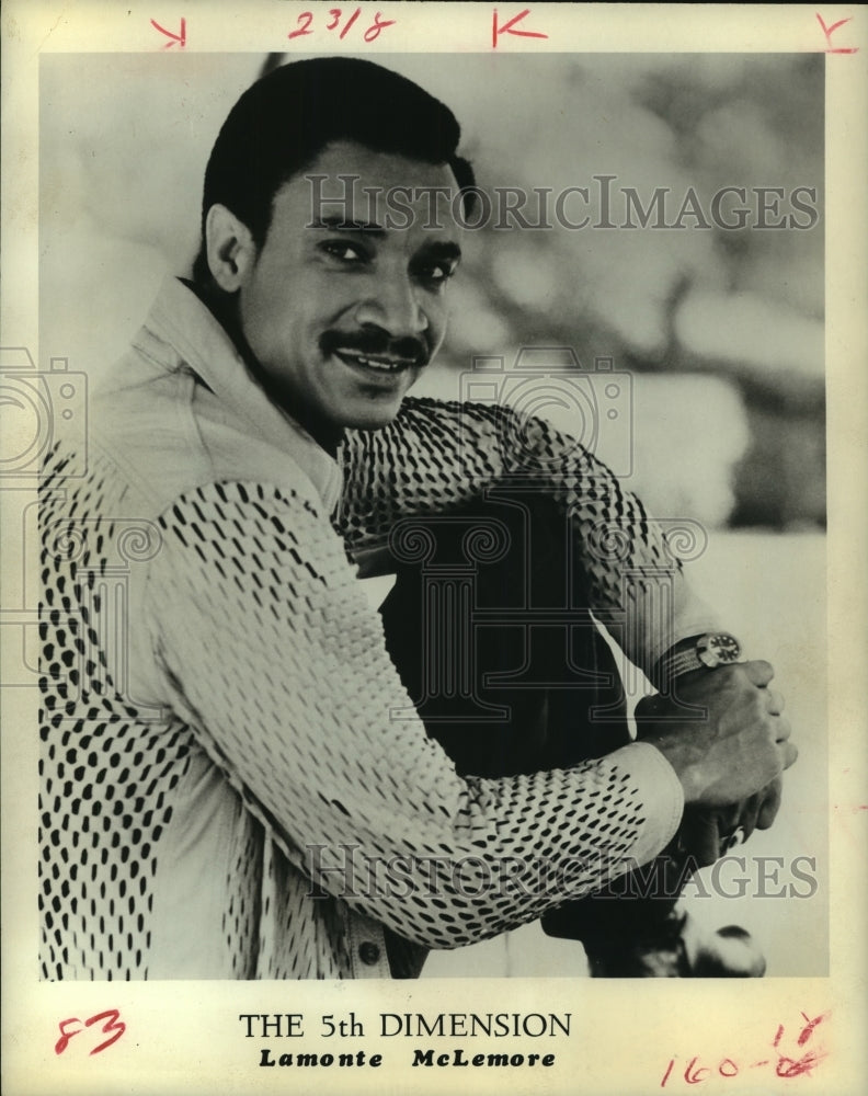 1973 Press Photo Lamonte McLemore for &quot;The 5th Dimension&quot; - hcp04204- Historic Images