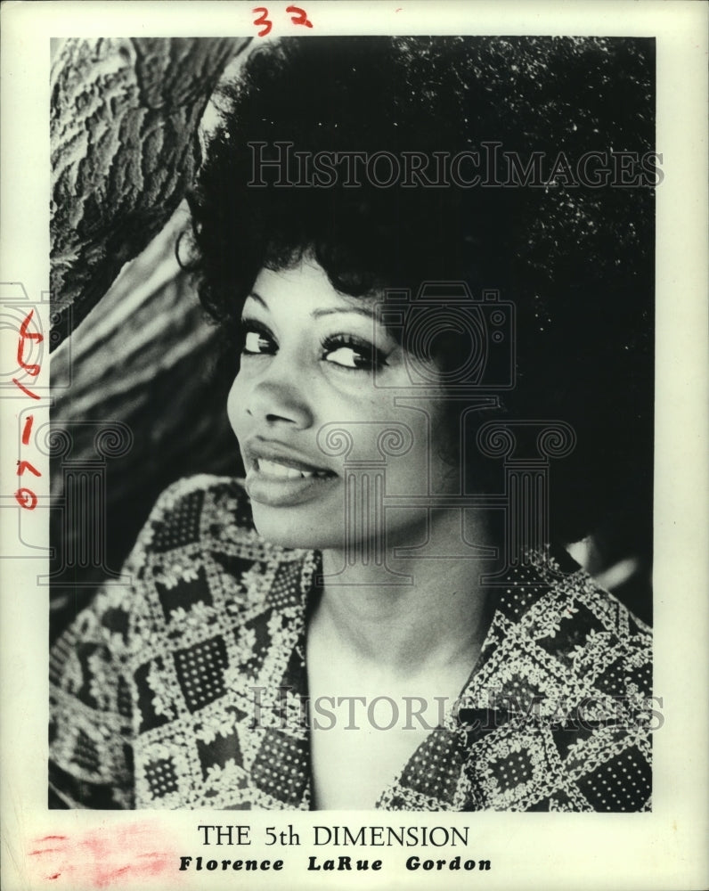 1980 Press Photo Florence LaRue Gordon of &quot;The 5th Dimension.&quot; - hcp04207- Historic Images