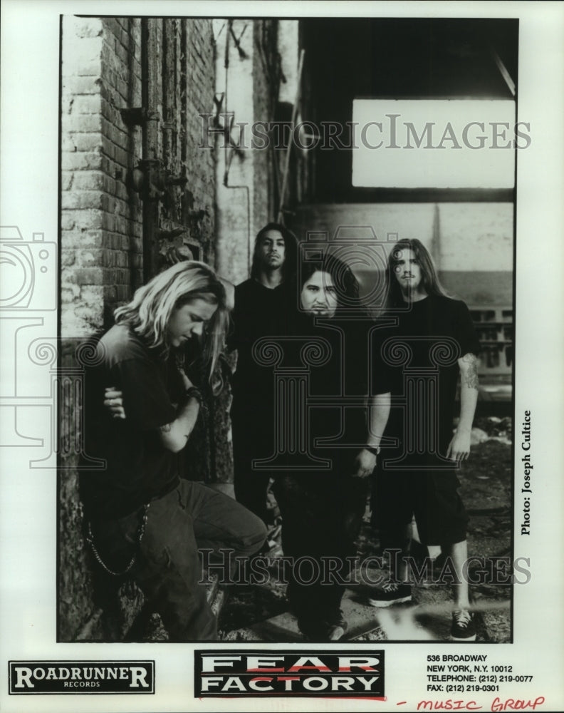 1995 Press Photo Music group Fear Factory. - hcp04224- Historic Images