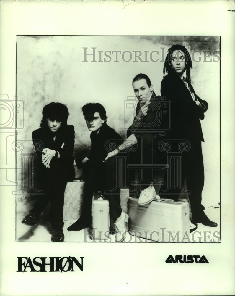 1982 Press Photo Pop music group &quot;Fashion&quot;. - hcp04258- Historic Images