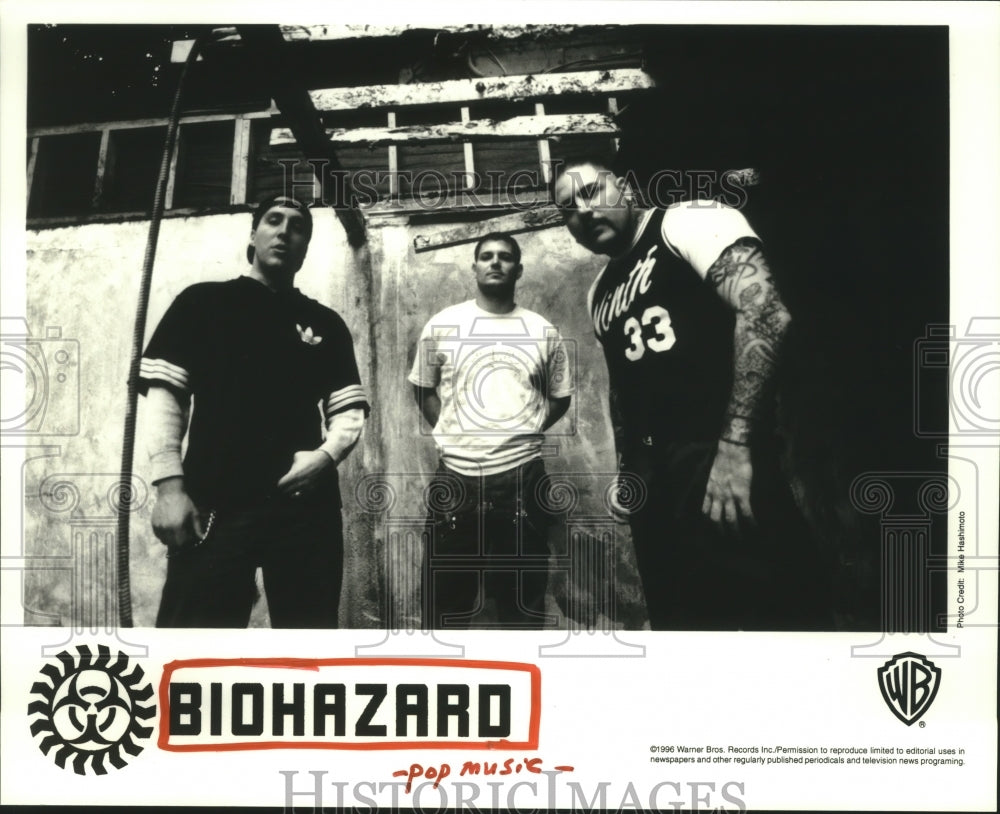 1996 Press Photo Members of the pop music group Biohazard - hcp04344- Historic Images