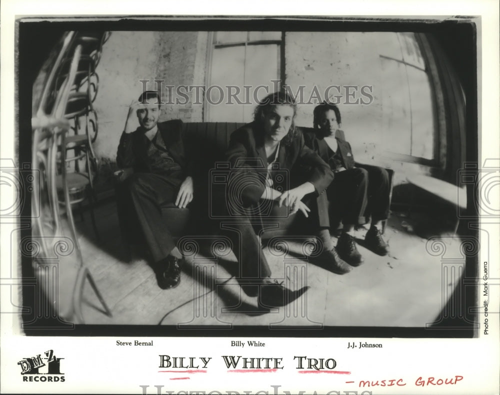 1995 Press Photo Members of the music group Billy White Trio - hcp04346- Historic Images