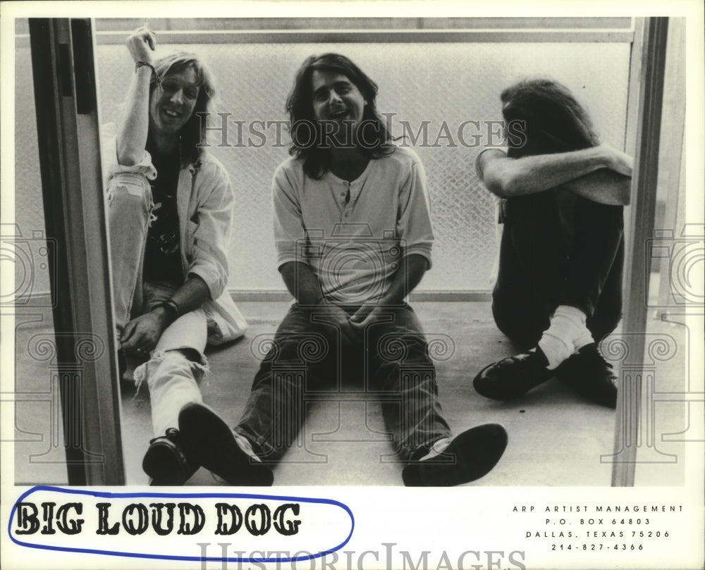 1990 Press Photo Members of the rock group Big Loud Dog - hcp04349- Historic Images