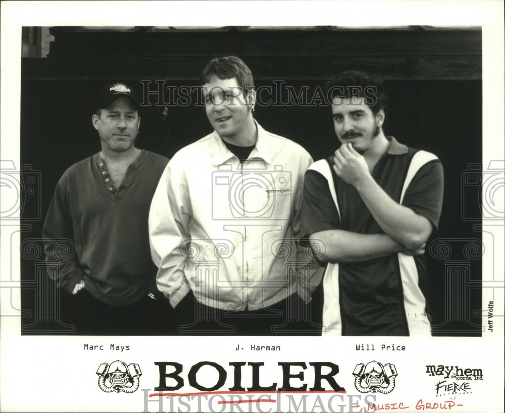 1998 Press Photo Members of the music group Boiler - hcp04353- Historic Images