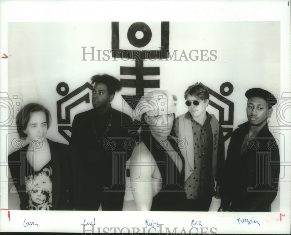 1991 Press Photo Members of the pop group Beat Temple - hcp04363- Historic Images