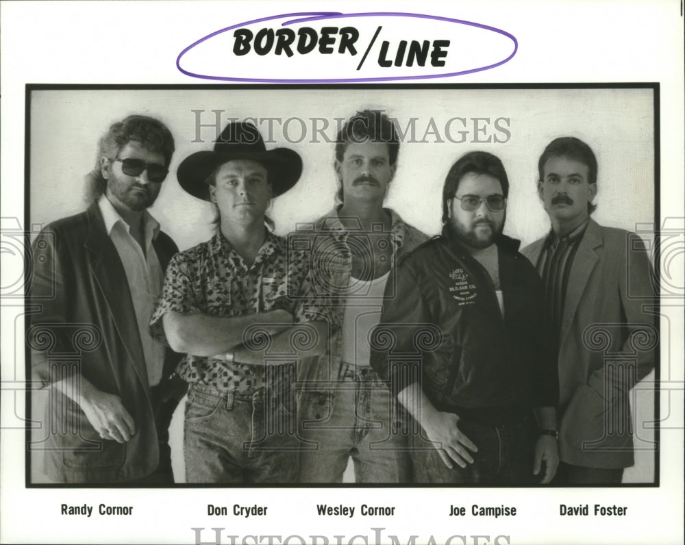 1989 Press Photo Members of the rock group Border Line - hcp04383- Historic Images