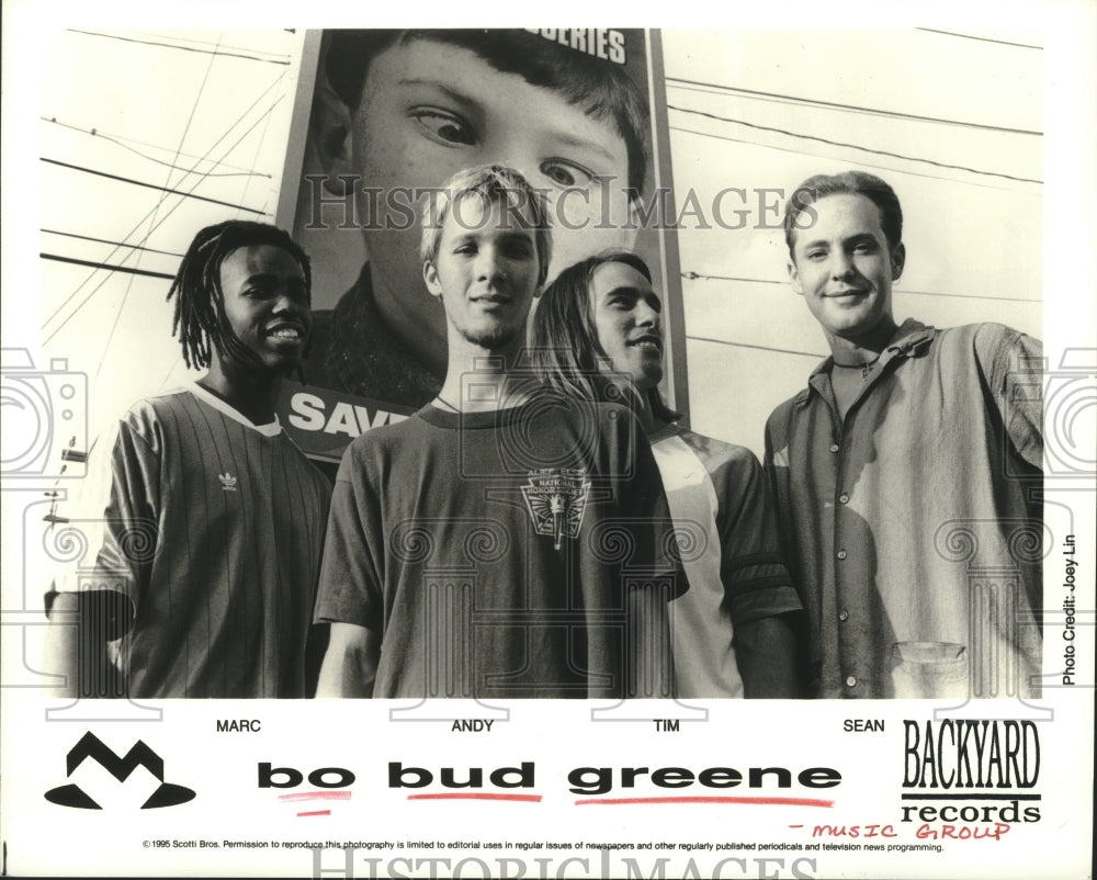 1995 Press Photo Members of the music group Bo Bud Greene - hcp04395- Historic Images