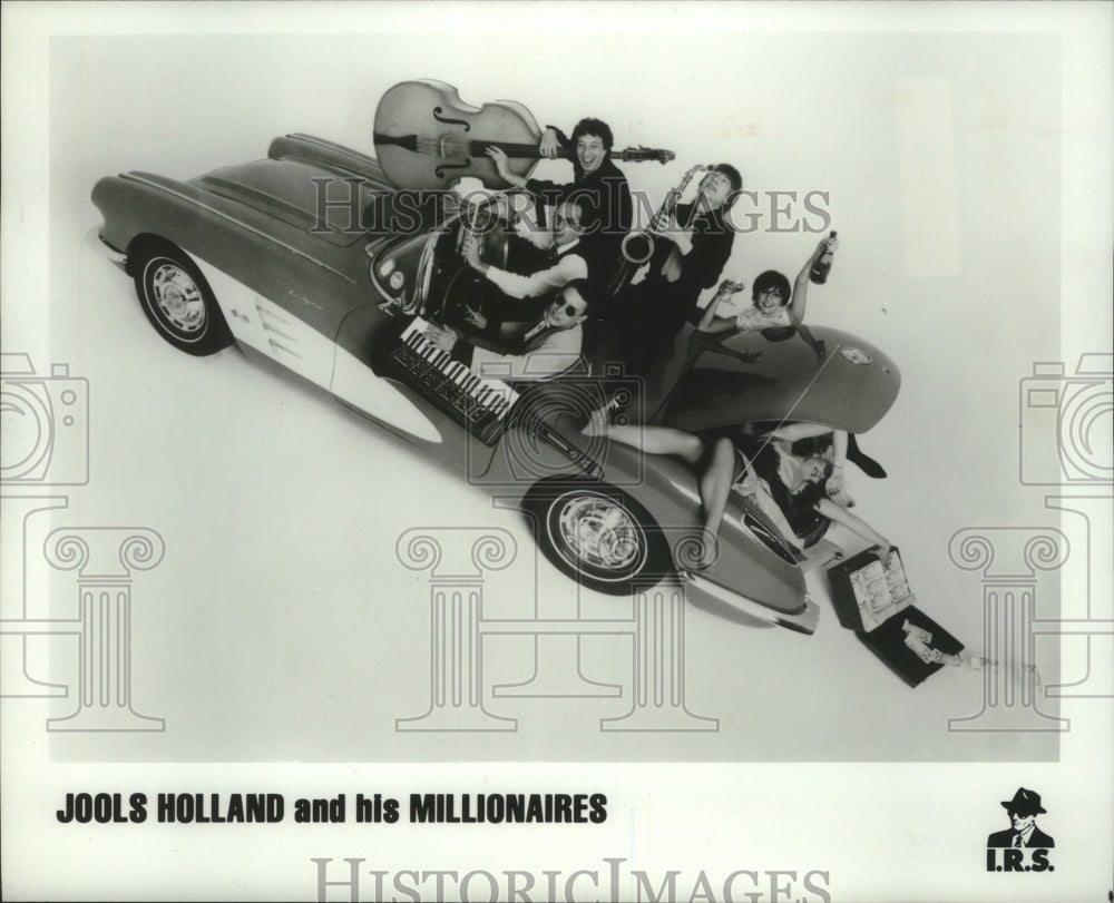 1982 Press Photo Pop music group &quot;Jools Holland and his Millionaires&quot;.- Historic Images