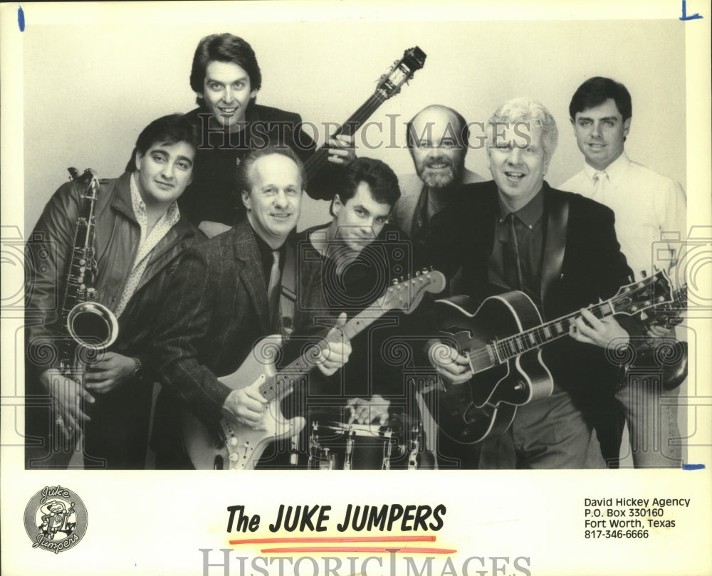 1987 Press Photo Fort Worth&#39;s music group &quot;The Juke Jumpers&quot;. - hcp04505- Historic Images