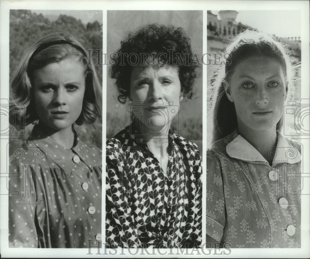 1984 Press Photo Women starring in the television series &quot;Jewel in the Crown&quot;- Historic Images