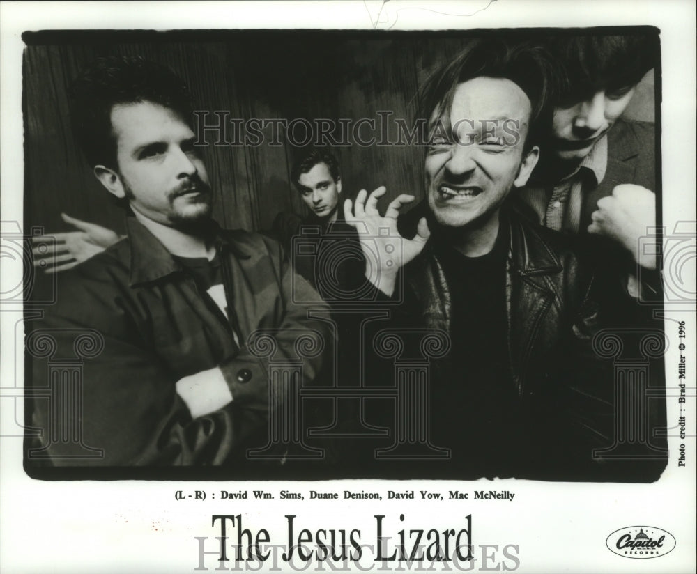 1996 Press Photo Members of the music group The Jesus Lizard - hcp04532- Historic Images