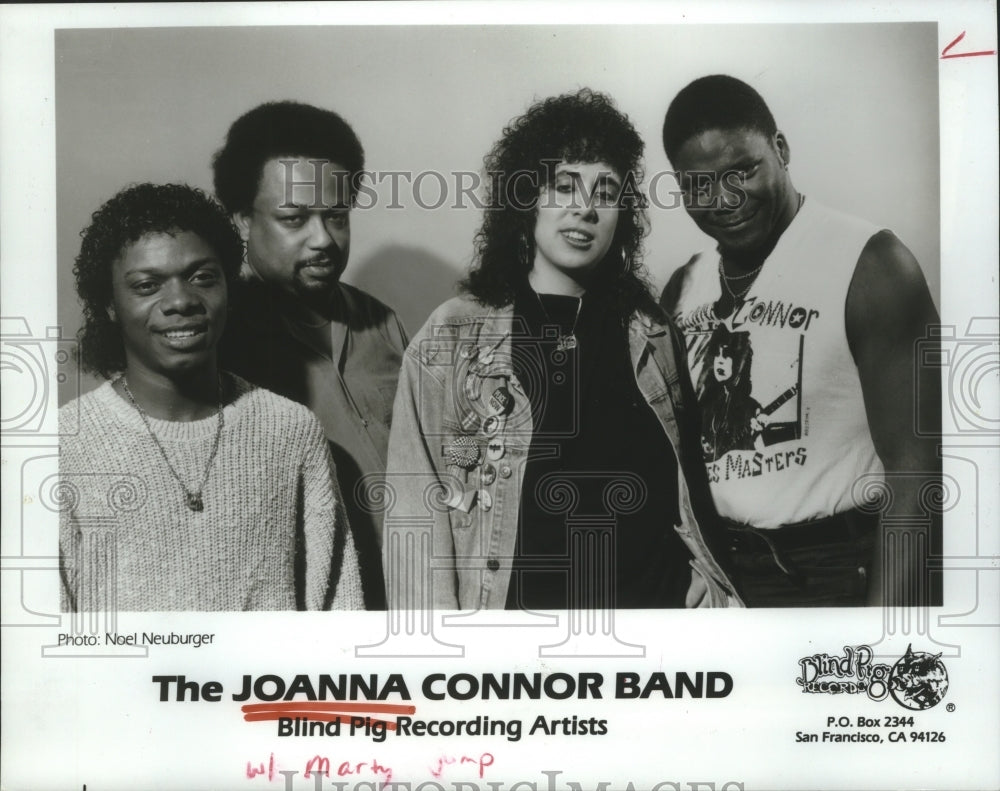 1989 Press Photo Members of the music group The Joanna Connor Band - hcp04546- Historic Images