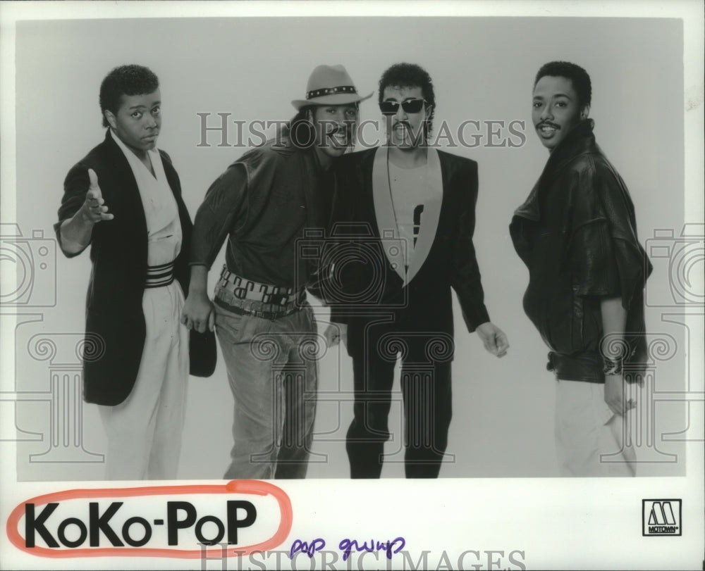 1984 Press Photo Members of the pop group KoKo-Pop - hcp04590- Historic Images