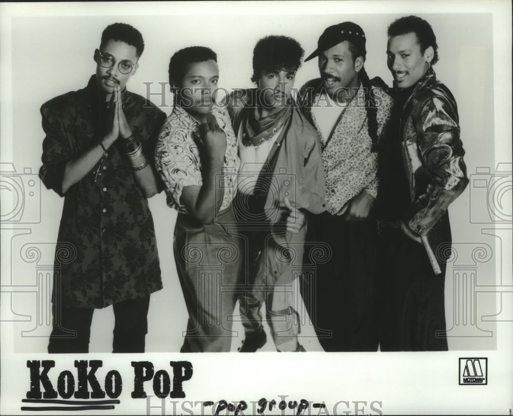 1985 Press Photo Members of the pop group KoKo Pop - hcp04594- Historic Images