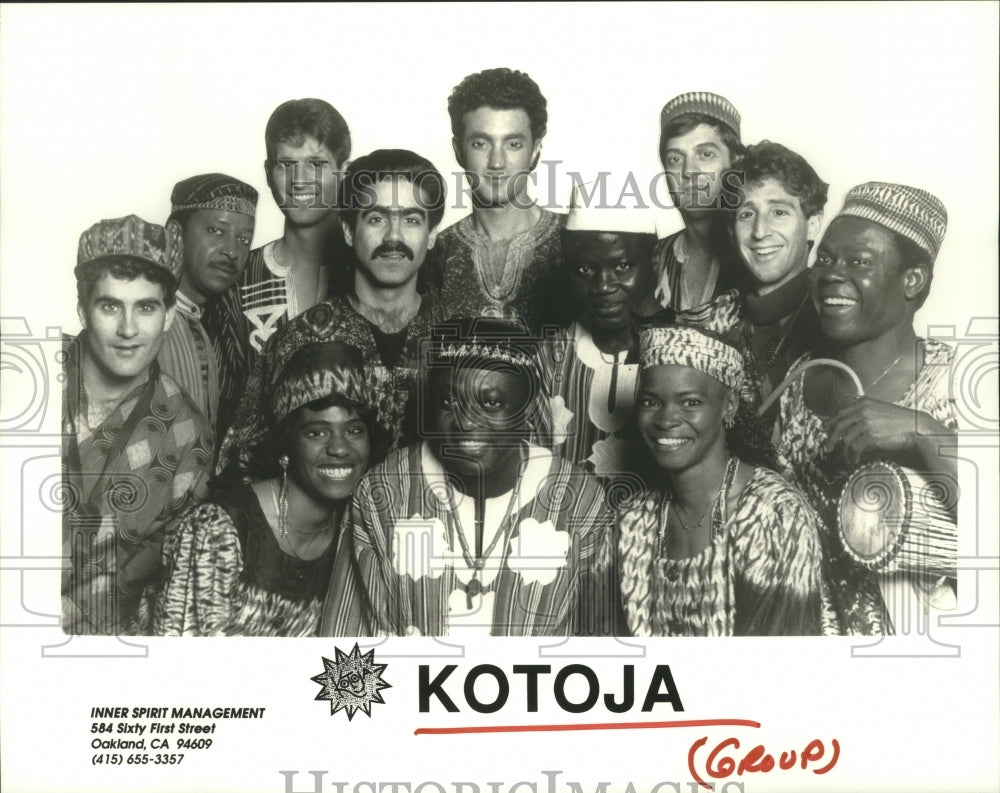 1991 Press Photo Members of the music group Kotoja - hcp04608- Historic Images