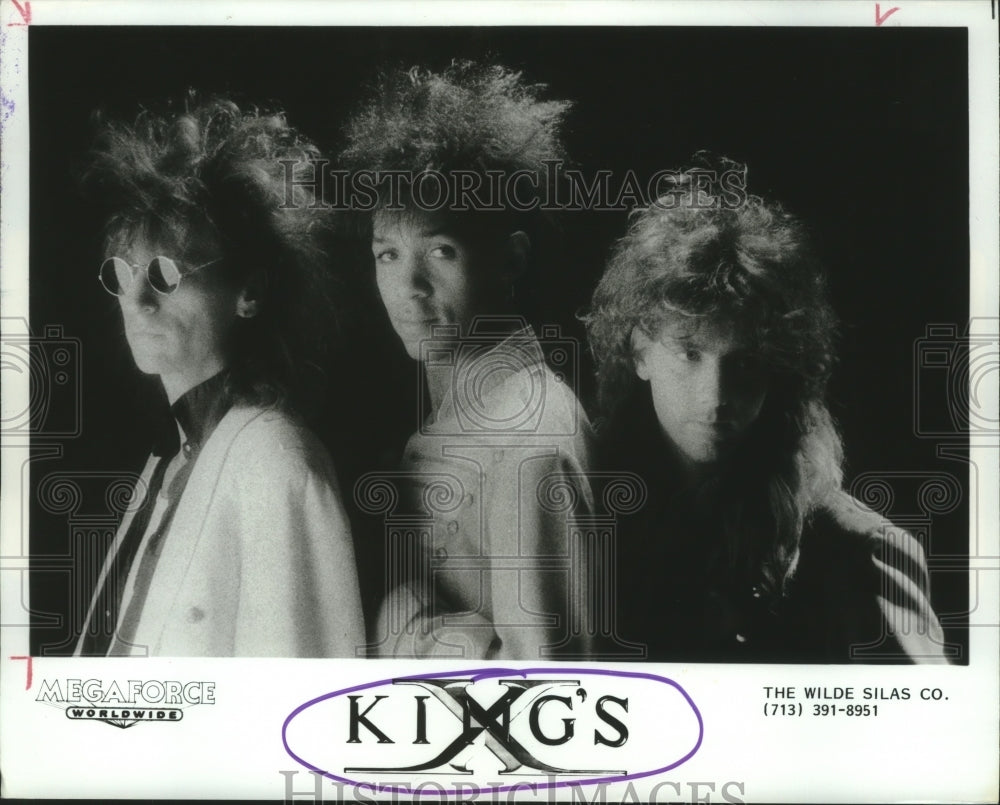 1989 Press Photo Members of the rock music group King&#39;s X - hcp04636- Historic Images