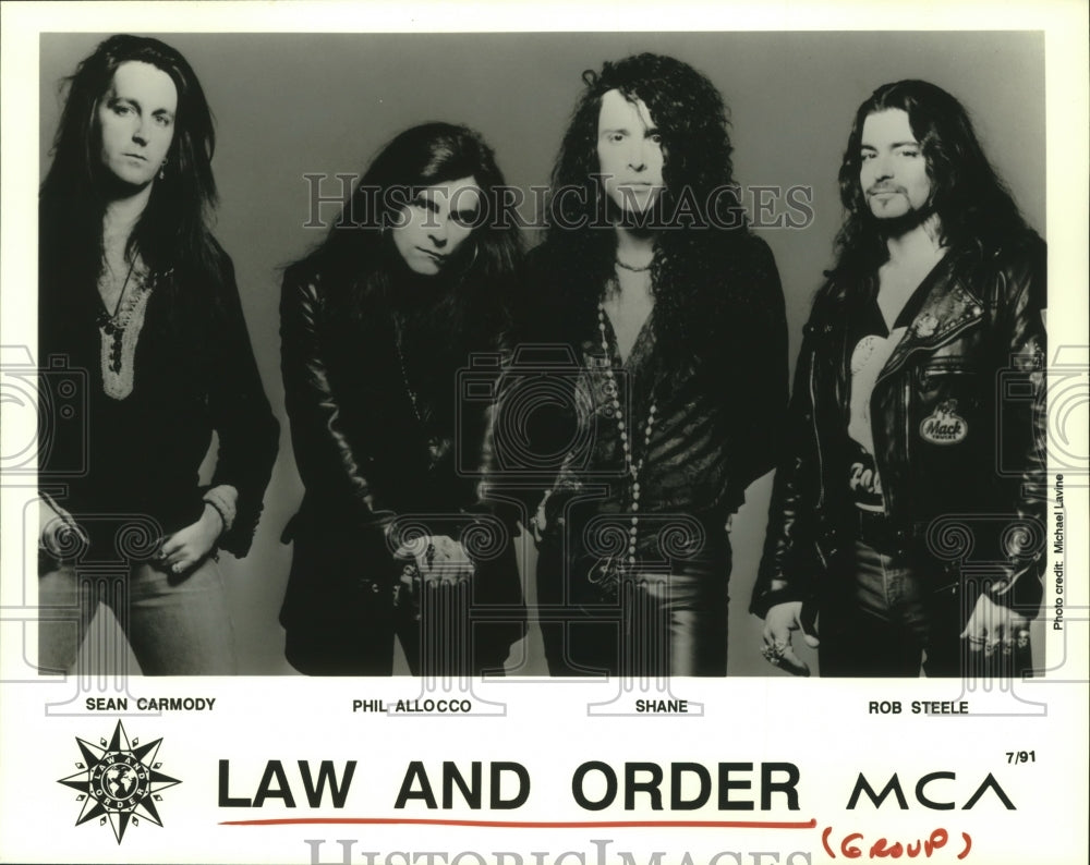 1991 Press Photo Members of the music group Law and Order - hcp04642- Historic Images