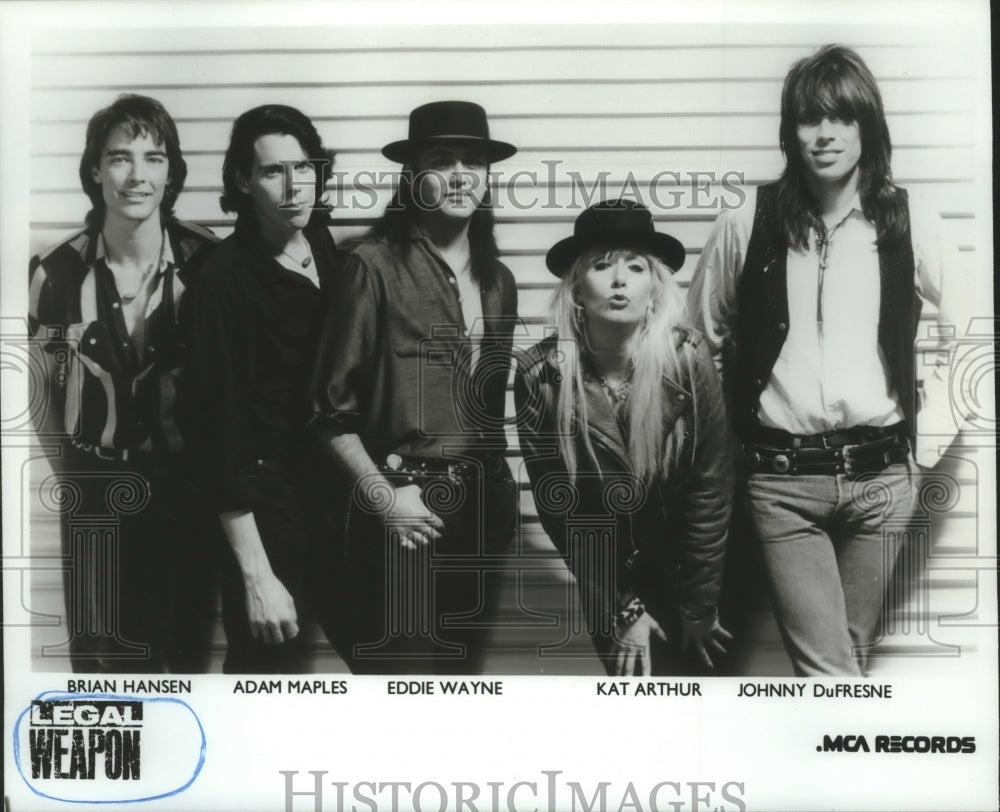 1988 Press Photo Members of the rock music group Legal Weapon - hcp04643- Historic Images