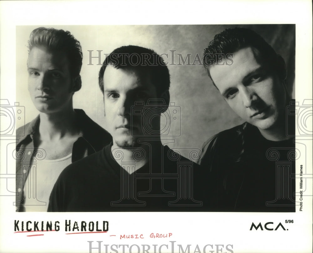 1996 Press Photo Members of the music group Kicking Harold - hcp04690- Historic Images