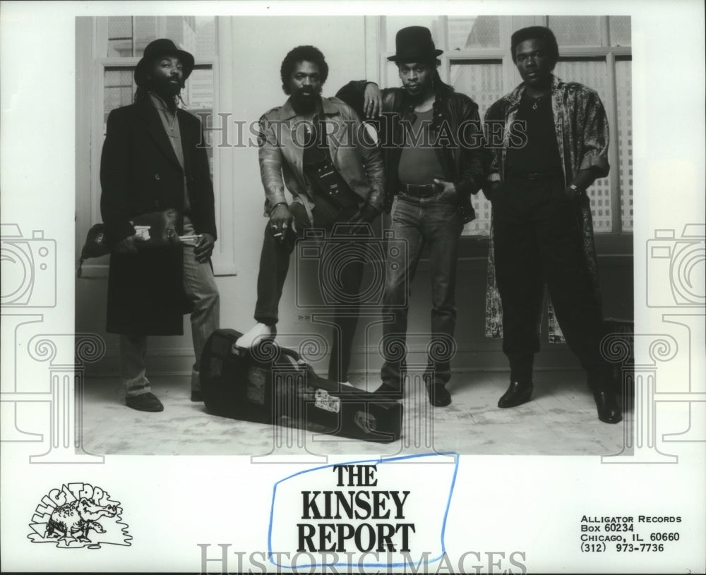 1988 Press Photo Members of the music group The Kinsey Report - hcp04726- Historic Images