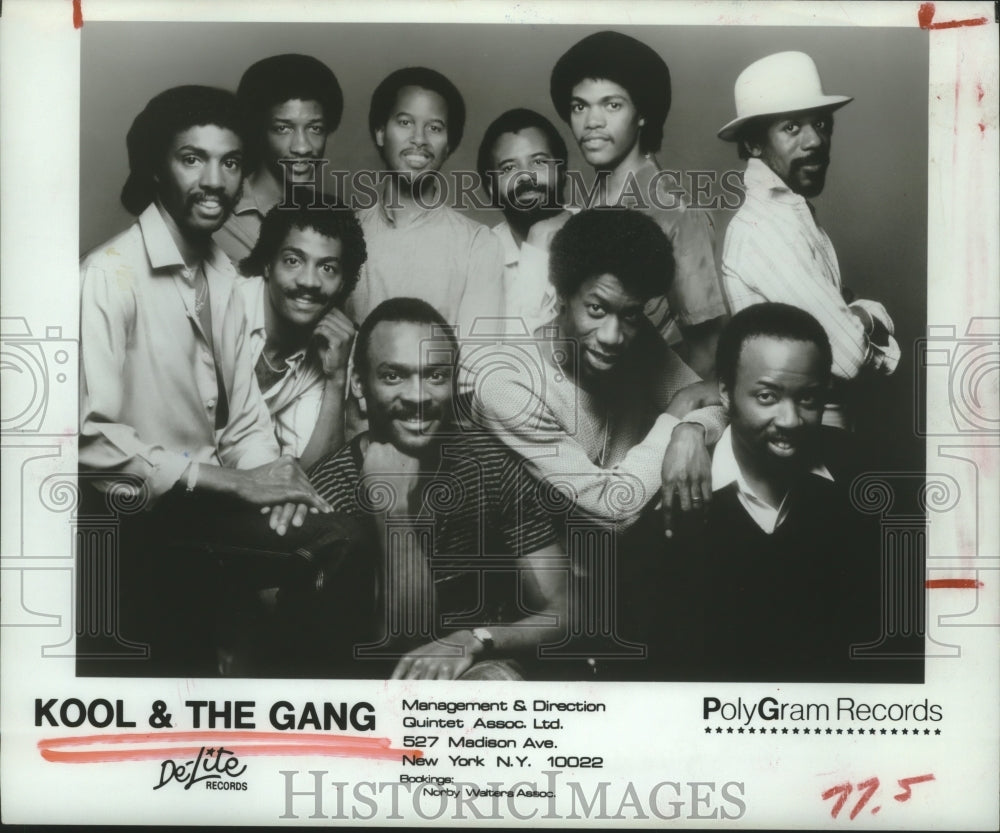 1984 Press Photo Members of the pop music group Kool and the Gang - hcp04738- Historic Images