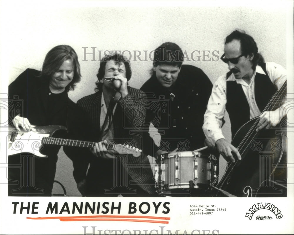 1989 Press Photo Members of the music group The Mannish Boys - hcp04808- Historic Images