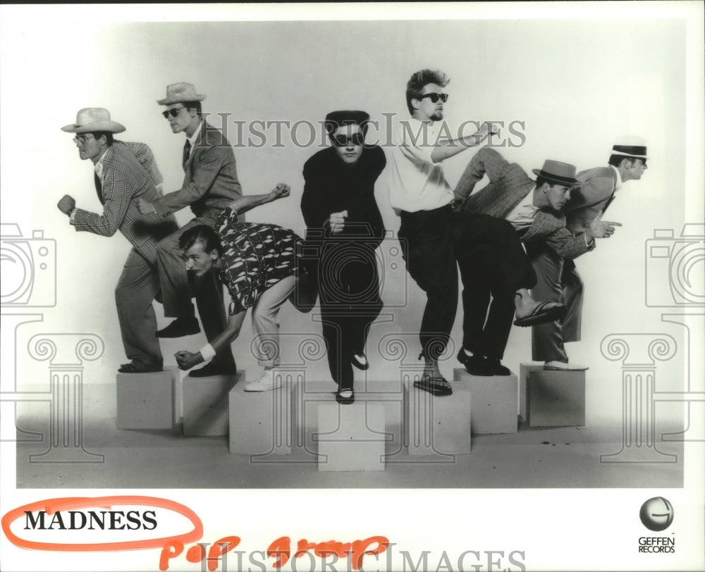 1984 Press Photo Members of the pop music group Madness - hcp04827- Historic Images