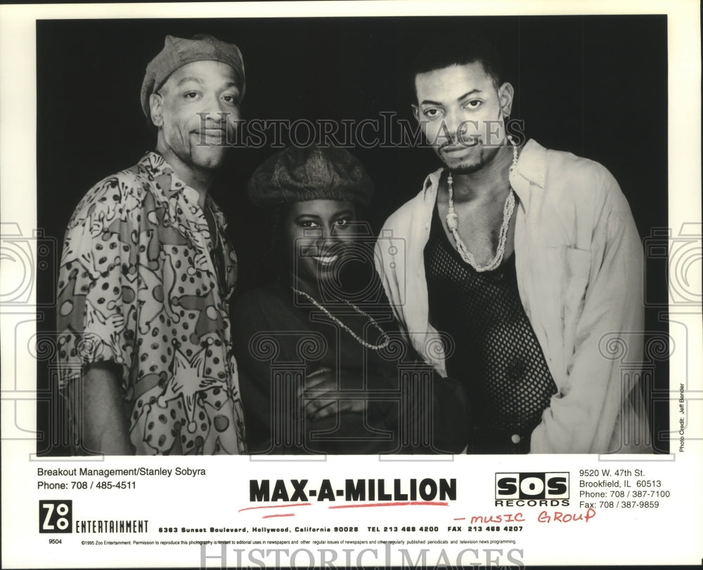 1995 Press Photo Members of the music group Max-A-Million - hcp04857- Historic Images