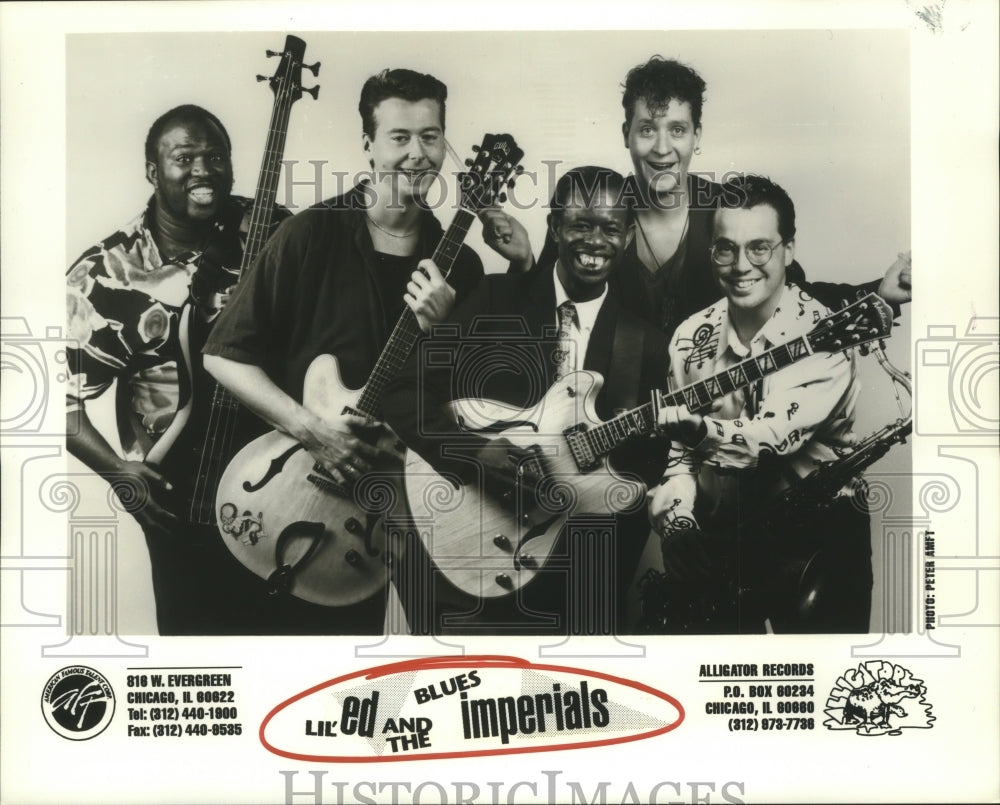 1992 Press Photo Members of the music group Lil' Ed and the Blues Imperials- Historic Images