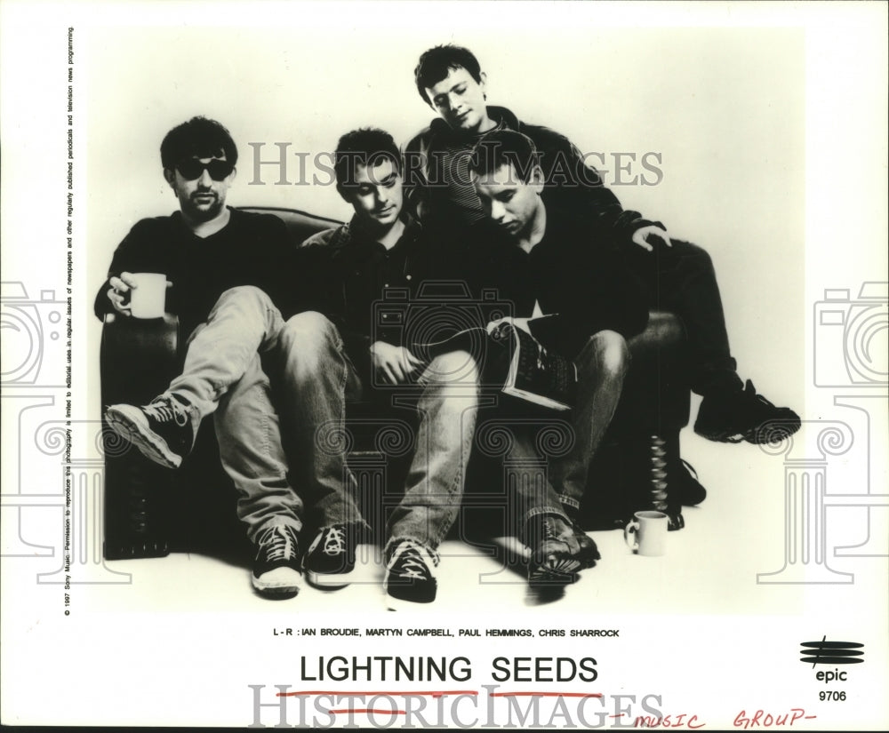 1997 Press Photo Members of the music group Lightning Seeds - hcp04883- Historic Images